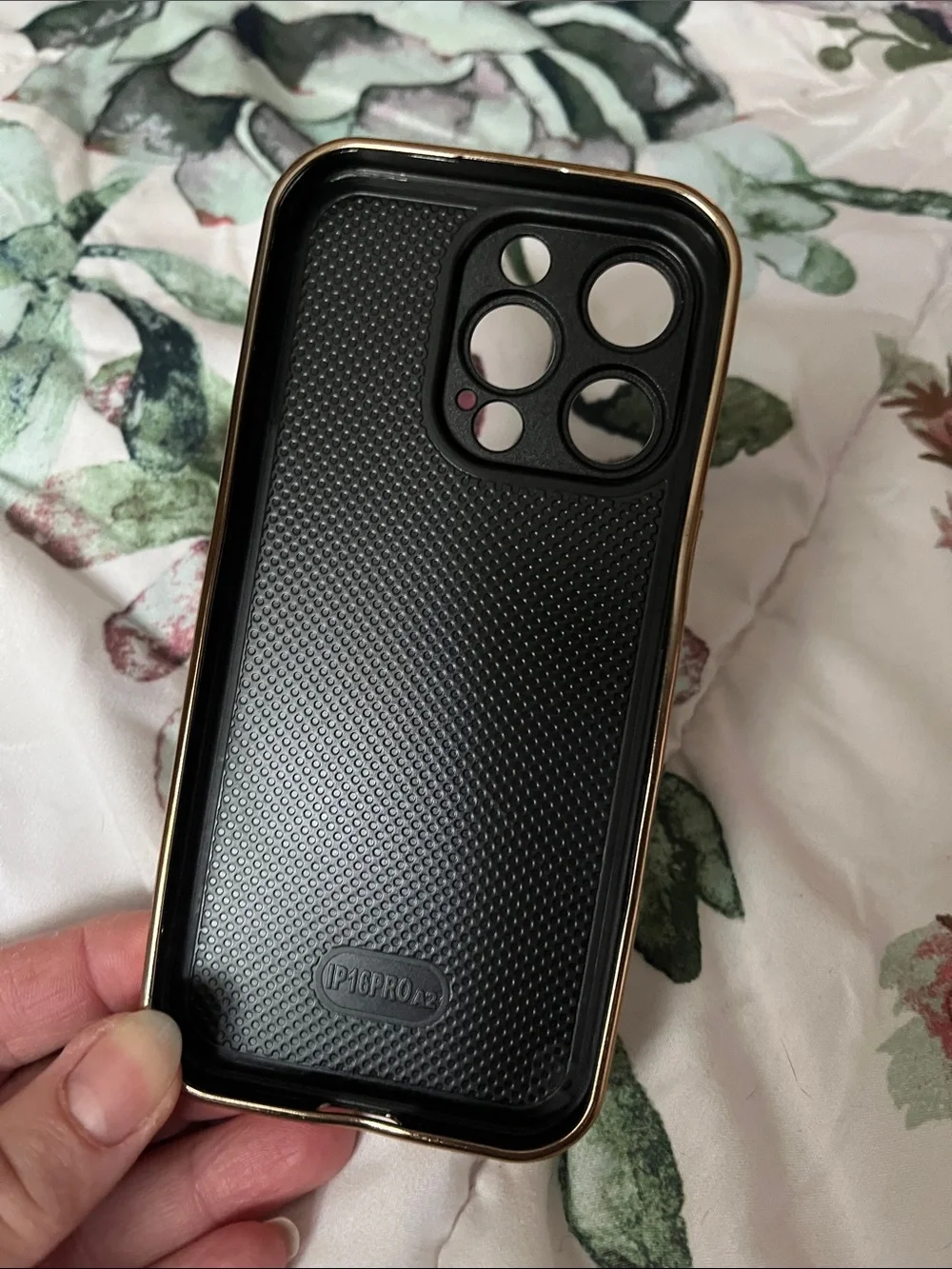 Case for IPhone 16 Pro Leopard Goldtone Tempered Glass